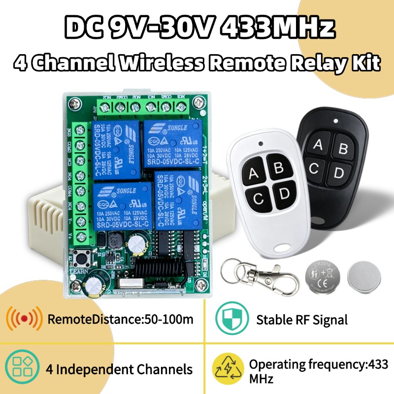 433Mhz Receiver Module - جهاز تحكم عن بعد لاسلكي عالمي