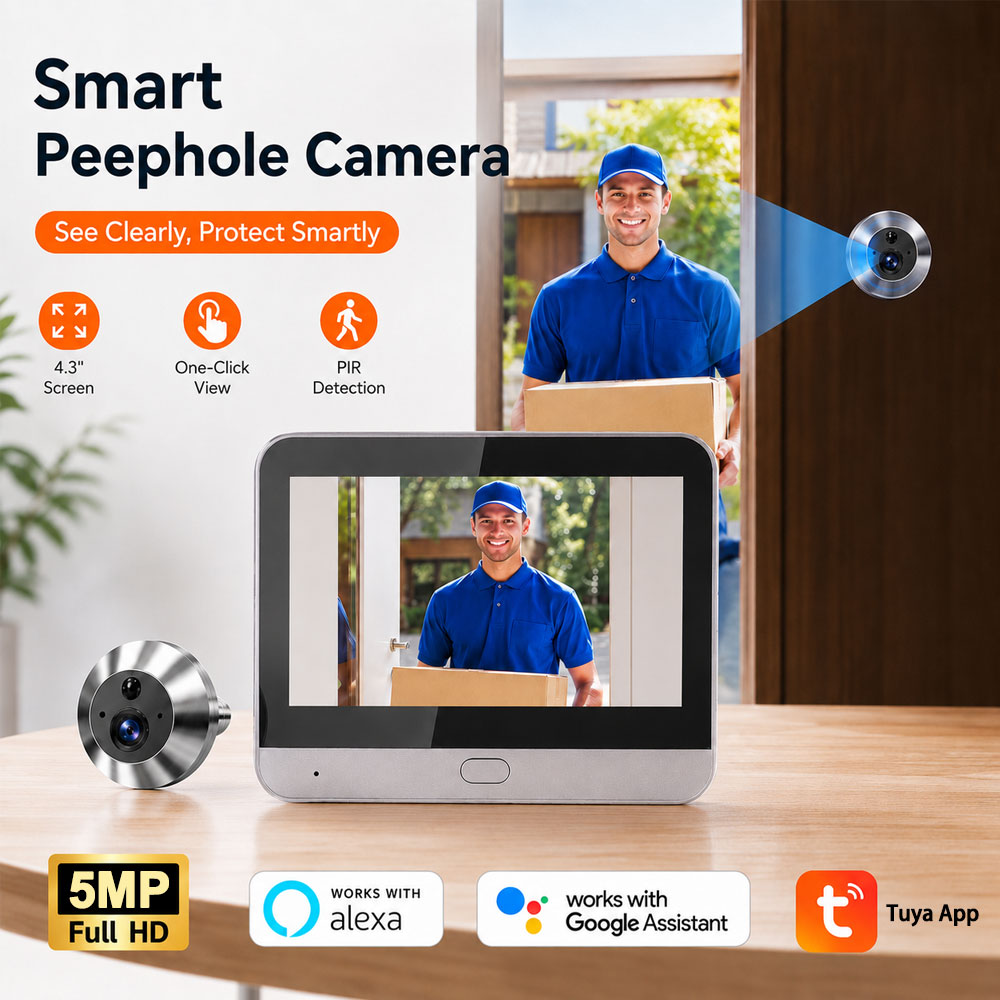 تويا سمارت 5 ميجابكسل 140 °    - مراجعة Smart Doorbell Wired وسعره