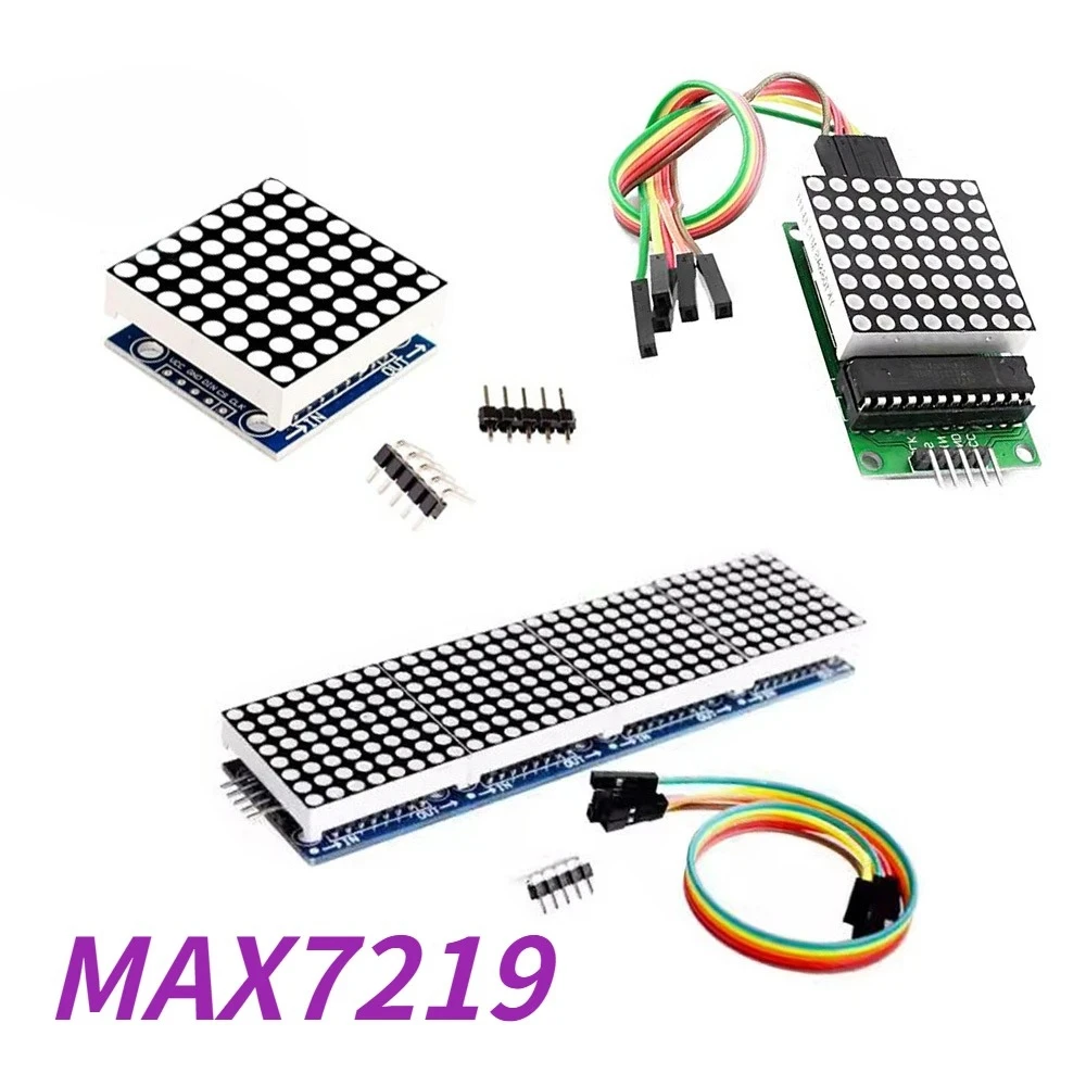 MAX7219 وحدة مصفوفة نقطية 4 في - مراجعة Rgb Led Matrix 8X8 وسعره