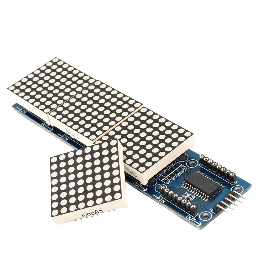 MAX7219 وحدة مصفوفة نقطية 4 في - مراجعة Rgb Led Matrix 8X8 وسعره